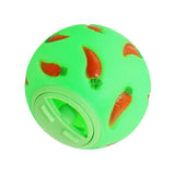 Maxbell Pet Slow Feeder Bowl Snack Toy Ball Interactive Bunny Toy for Puppy Green