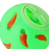 Maxbell Pet Slow Feeder Bowl Snack Toy Ball Interactive Bunny Toy for Puppy Green
