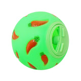 Maxbell Pet Slow Feeder Bowl Snack Toy Ball Interactive Bunny Toy for Puppy Green