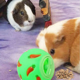 Maxbell Pet Slow Feeder Bowl Snack Toy Ball Interactive Bunny Toy for Puppy Green