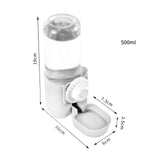 Maxbell Puppy Cat Hanging Bowl with Water Bottle Convenient Water Supply Device Grey