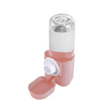 Maxbell Puppy Cat Hanging Bowl with Water Bottle Convenient Water Supply Device Pink