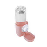 Maxbell Puppy Cat Hanging Bowl with Water Bottle Convenient Water Supply Device Pink