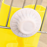 Maxbell Puppy Cat Hanging Bowl with Water Bottle Convenient Water Supply Device Yellow