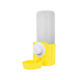 Maxbell Puppy Cat Hanging Bowl with Water Bottle Convenient Water Supply Device Yellow