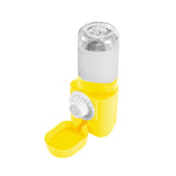 Maxbell Puppy Cat Hanging Bowl with Water Bottle Convenient Water Supply Device Yellow