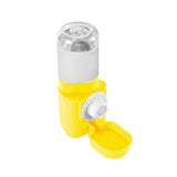 Maxbell Puppy Cat Hanging Bowl with Water Bottle Convenient Water Supply Device Yellow
