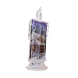 Maxbell Christmas Electronic Candle Christmas Atmosphere Light for Table Window House Pattern