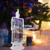Maxbell Christmas Electronic Candle Christmas Atmosphere Light for Table Window House Pattern