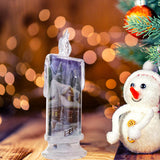 Maxbell Christmas Electronic Candle Christmas Atmosphere Light for Table Window House Pattern