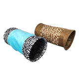 Maxbell Foldable Cat Tunnels Tube Interactive Toys Rabbit Ferrets Play Tent Puppy Brown