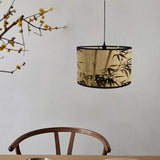 Maxbell Wood Bamboo Lamp Shade Ceiling Light Fixture Hanging Pendant Light Cover