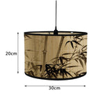 Maxbell Wood Bamboo Lamp Shade Ceiling Light Fixture Hanging Pendant Light Cover