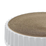Maxbell Pet Cat Scratcher Pad Scratching Board Toy Corrugated Cardboard Pet Supplies White Diameter 45cm