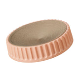 Maxbell Pet Cat Scratcher Pad Scratching Board Toy Corrugated Cardboard Pet Supplies Pink Diameter 45cm