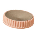 Maxbell Pet Cat Scratcher Pad Scratching Board Toy Corrugated Cardboard Pet Supplies Pink Diameter 45cm