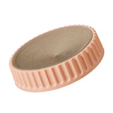 Maxbell Pet Cat Scratcher Pad Scratching Board Toy Corrugated Cardboard Pet Supplies Pink Diameter 45cm