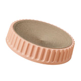 Maxbell Pet Cat Scratcher Pad Scratching Board Toy Corrugated Cardboard Pet Supplies Pink Diameter 45cm