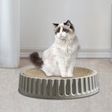 Maxbell Pet Cat Scratcher Pad Scratching Board Toy Corrugated Cardboard Pet Supplies Gray Diameter 35cm