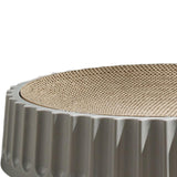 Maxbell Pet Cat Scratcher Pad Scratching Board Toy Corrugated Cardboard Pet Supplies Gray Diameter 35cm