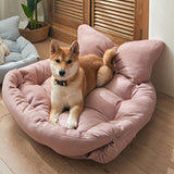 Maxbell Dog Beds Cushion Nest Kennel Puppy Winter Warm for Small Medium Dogs Cats pink medium