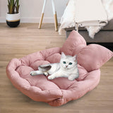 Maxbell Dog Beds Cushion Nest Kennel Puppy Winter Warm for Small Medium Dogs Cats pink medium