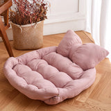 Maxbell Dog Beds Cushion Nest Kennel Puppy Winter Warm for Small Medium Dogs Cats pink medium