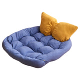 Maxbell Dog Beds Cushion Nest Kennel Puppy Winter Warm for Small Medium Dogs Cats blue yellow S