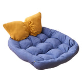 Maxbell Dog Beds Cushion Nest Kennel Puppy Winter Warm for Small Medium Dogs Cats blue yellow S