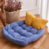 Maxbell Dog Beds Cushion Nest Kennel Puppy Winter Warm for Small Medium Dogs Cats blue yellow S