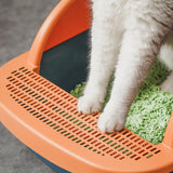 Maxbell Pet Toilet Pan Cat Litter Box for Sand Box Supplies Small Animals Kitten Blue