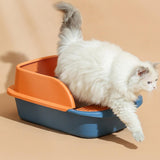 Maxbell Pet Toilet Pan Cat Litter Box for Sand Box Supplies Small Animals Kitten Blue