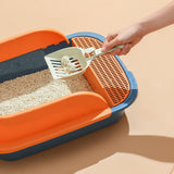 Maxbell Pet Toilet Pan Cat Litter Box for Sand Box Supplies Small Animals Kitten Blue