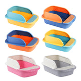 Maxbell Pet Toilet Pan Cat Litter Box for Sand Box Supplies Small Animals Kitten Blue