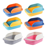 Maxbell Pet Toilet Pan Cat Litter Box for Sand Box Supplies Small Animals Kitten Blue