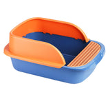 Maxbell Pet Toilet Pan Cat Litter Box for Sand Box Supplies Small Animals Kitten Blue