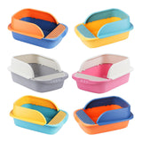 Maxbell Pet Toilet Pan Cat Litter Box for Sand Box Supplies Small Animals Kitten Blue