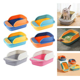Maxbell Pet Toilet Pan Cat Litter Box for Sand Box Supplies Small Animals Kitten Blue