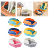 Maxbell Pet Toilet Pan Cat Litter Box for Sand Box Supplies Small Animals Kitten Blue
