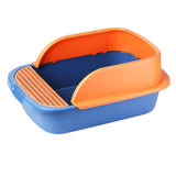 Maxbell Pet Toilet Pan Cat Litter Box for Sand Box Supplies Small Animals Kitten Blue