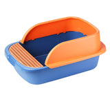 Maxbell Pet Toilet Pan Cat Litter Box for Sand Box Supplies Small Animals Kitten Blue