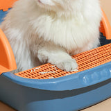 Maxbell Pet Toilet Pan Cat Litter Box for Sand Box Supplies Small Animals Kitten Blue
