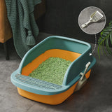 Maxbell Pet Toilet Pan Cat Litter Box for Sand Box Supplies Small Animals Kitten Yellow