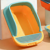 Maxbell Pet Toilet Pan Cat Litter Box for Sand Box Supplies Small Animals Kitten Yellow