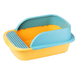 Maxbell Pet Toilet Pan Cat Litter Box for Sand Box Supplies Small Animals Kitten Yellow