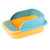Maxbell Pet Toilet Pan Cat Litter Box for Sand Box Supplies Small Animals Kitten Yellow