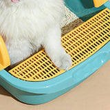 Maxbell Pet Toilet Pan Cat Litter Box for Sand Box Supplies Small Animals Kitten Yellow