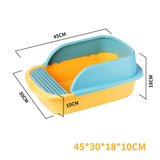 Maxbell Pet Toilet Pan Cat Litter Box for Sand Box Supplies Small Animals Kitten Yellow