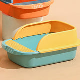 Maxbell Pet Toilet Pan Cat Litter Box for Sand Box Supplies Small Animals Kitten Green