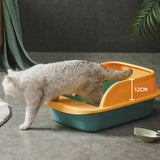 Maxbell Pet Toilet Pan Cat Litter Box for Sand Box Supplies Small Animals Kitten Green
